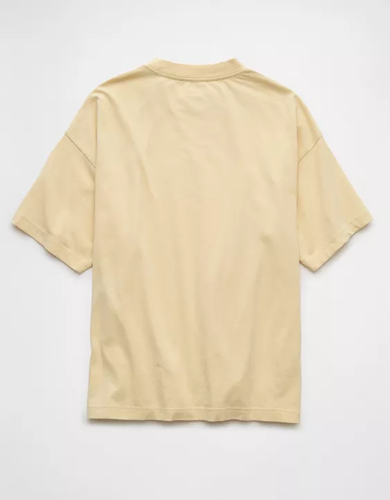 Aeo AE Laidback Luxe Heavyweight Oversized Logo Graphic T-Shirt