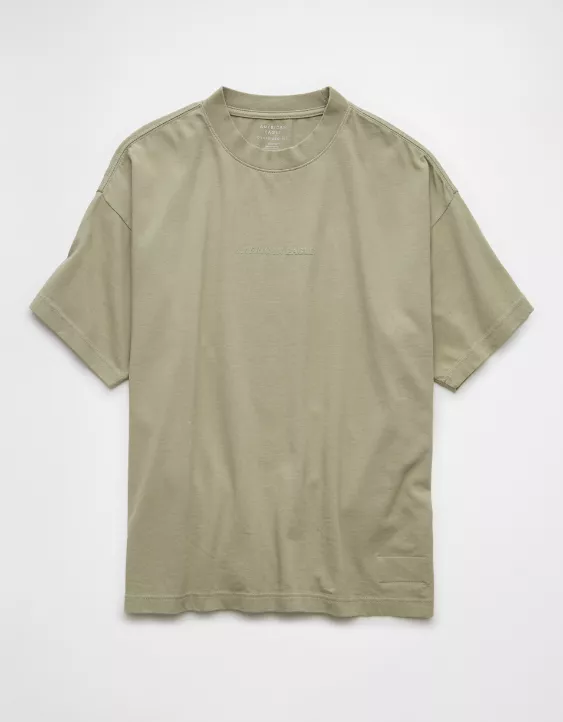 Aeo AE Laidback Luxe Heavyweight Oversized Logo Graphic T-Shirt