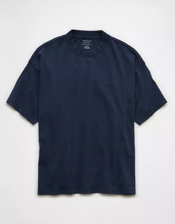 Aeo AE Laidback Luxe Heavyweight Oversized Logo Graphic T-Shirt