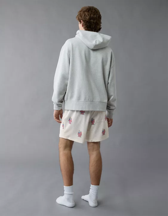 Aeo AE Sofa Surfin' 6" Snoopy Graphic Mesh Lounge Short