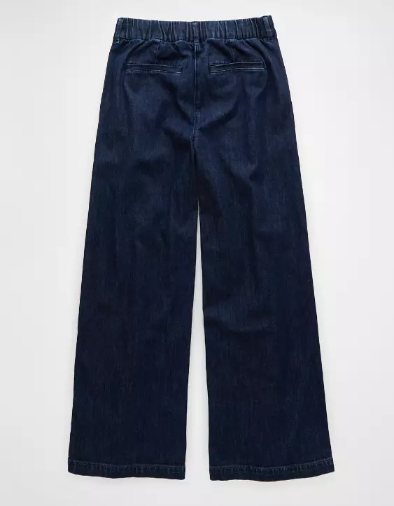 Aeo AE Stretch Super High-Waisted Ultra Wide-Leg Trouser Jean