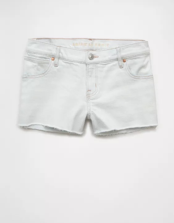 Aeo AE Stretch Super Low-Rise Denim Perfect Shortie