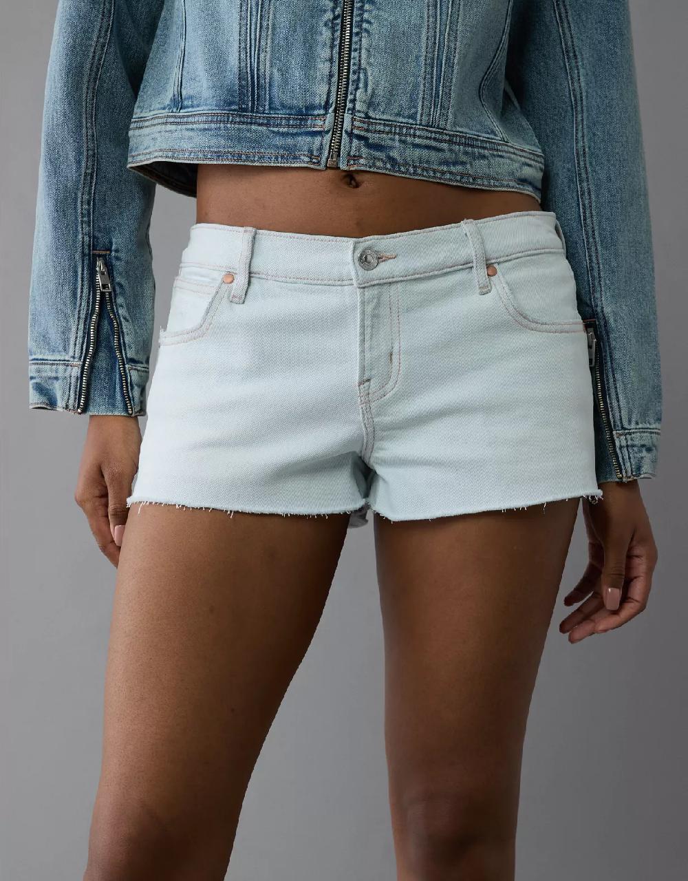 aeo AE Stretch Super Low-Rise Denim Perfect Shortie