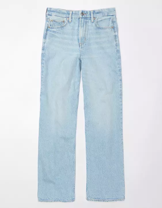 Aeo AE Strigid Curvy Super High-Waisted Baggy Straight Jean