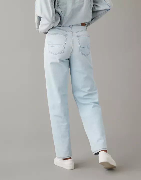 Aeo AE Strigid Highest Waist Crossover Baggy Straight Jean