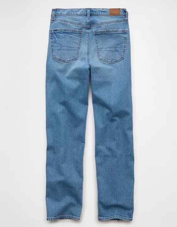 Aeo AE Strigid Super High-Waisted Baggy Straight Jean