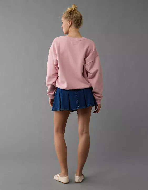 Aeo AE Valentine's Day Graphic Relaxed Crew Neck Sweatshirt