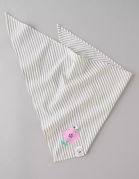 Aeo ABO Gingham Snoopy Dog Bandana