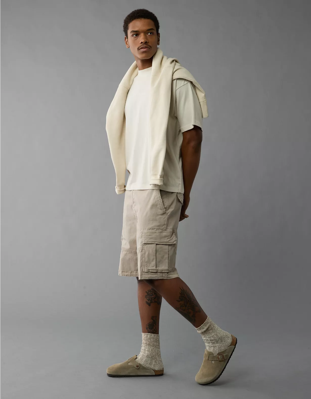aeo AE 10" Flex Lived-In Cargo Short