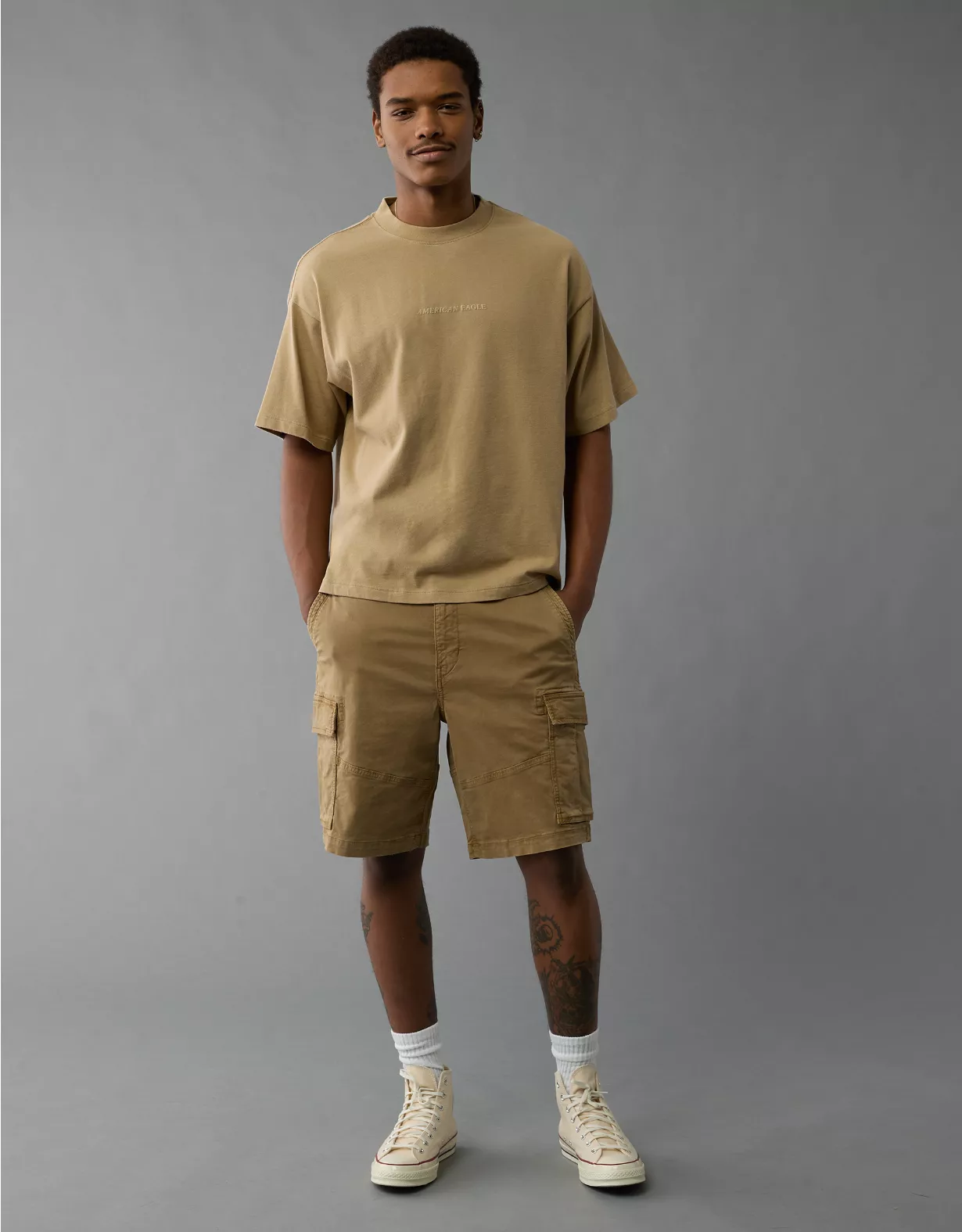 aeo AE 10" Flex Lived-In Cargo Short