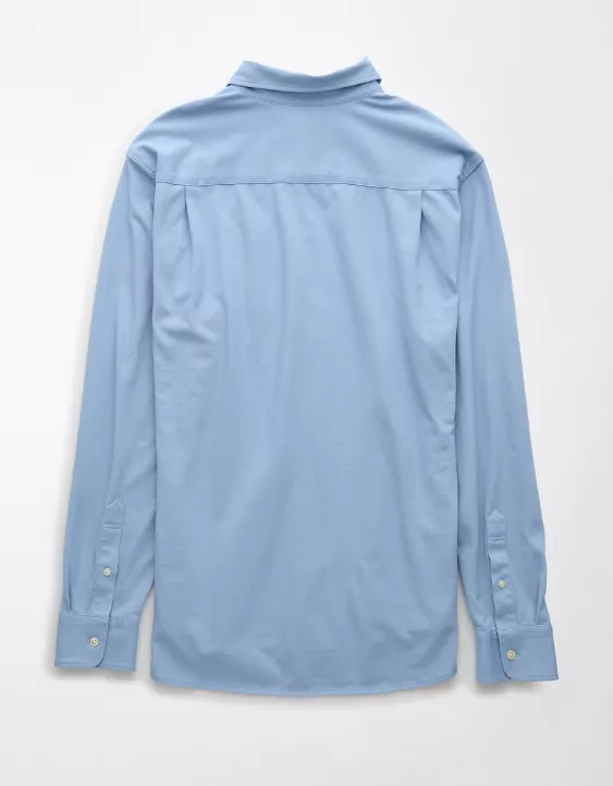Aeo AE 24/7 Club Long Sleeve Button-Up Shirt