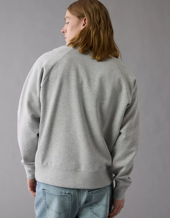 Aeo AE 24/7 Long-Sleeve Rugby Polo Sweatshirt