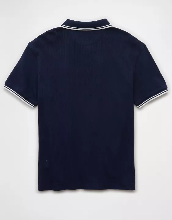 Aeo AE 24/7 Mesh Polo Shirt