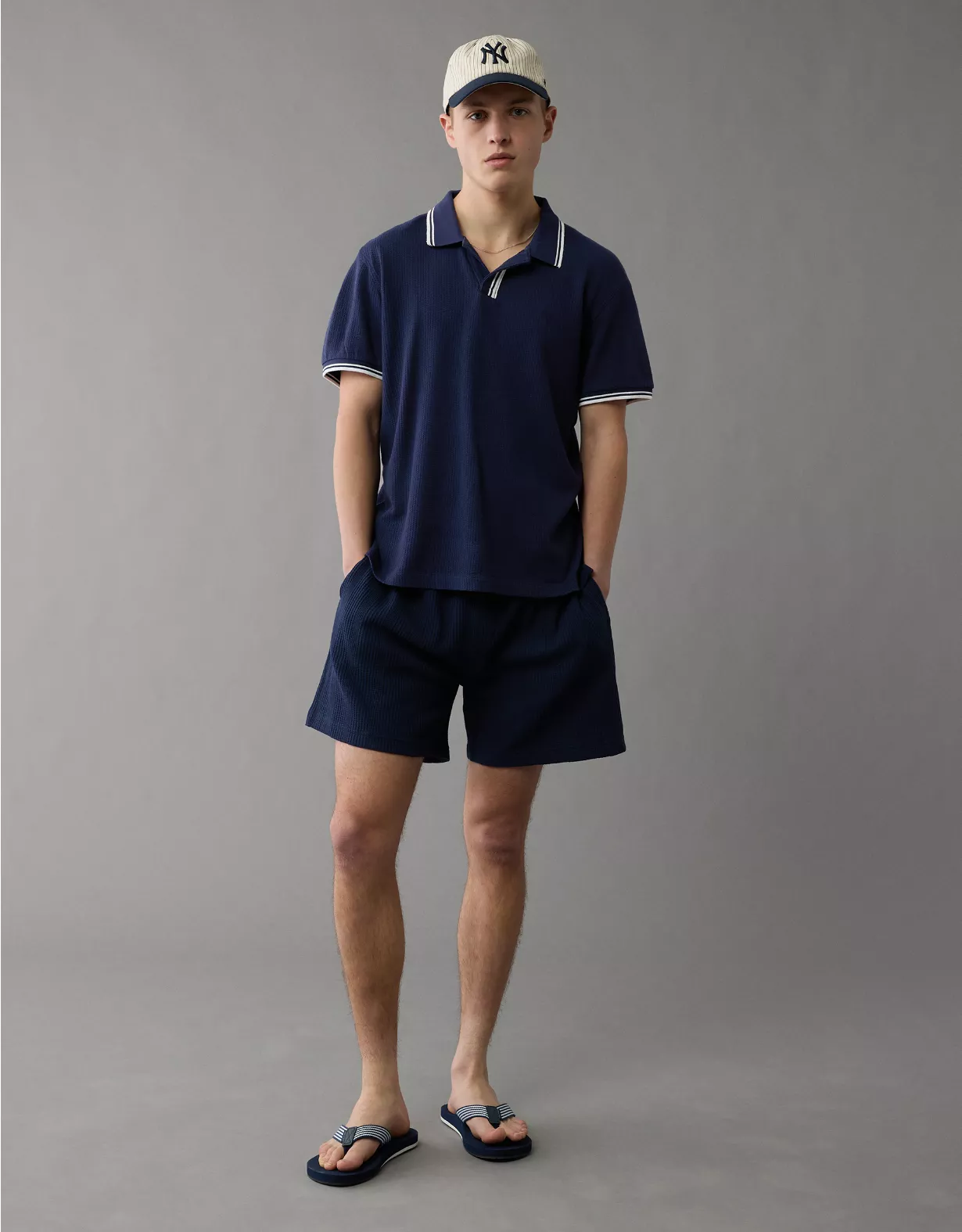aeo AE 24/7 Mesh Polo Shirt