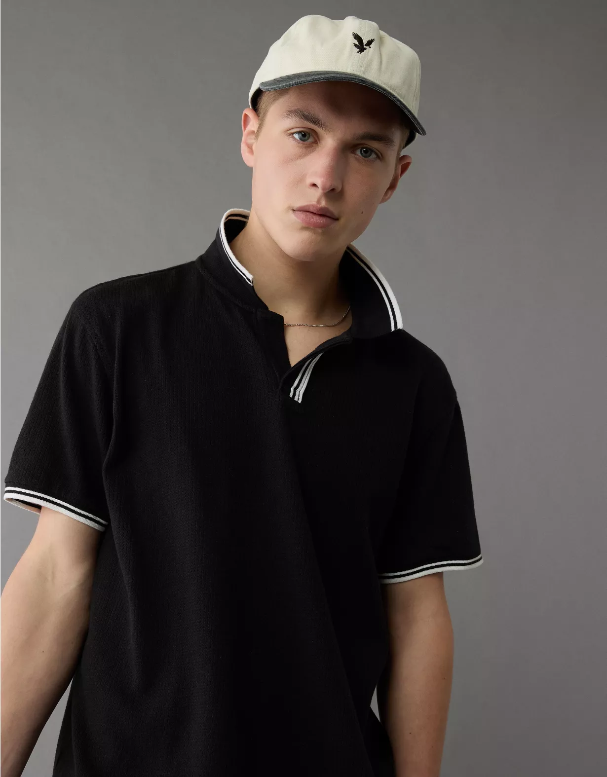 aeo AE 24/7 Mesh Polo Shirt