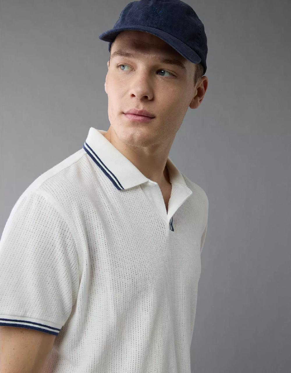 aeo AE 24/7 Mesh Polo Shirt