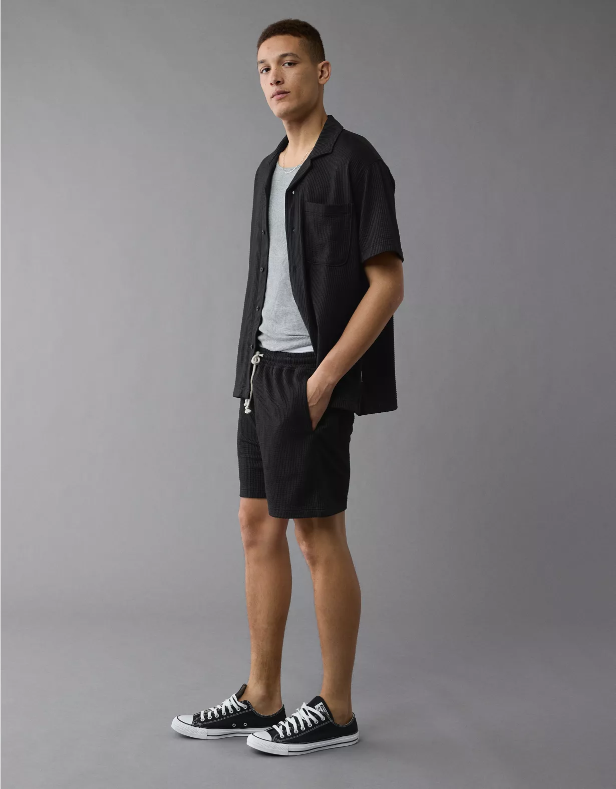 aeo AE 5" Flex Knit Striped Trekker Short