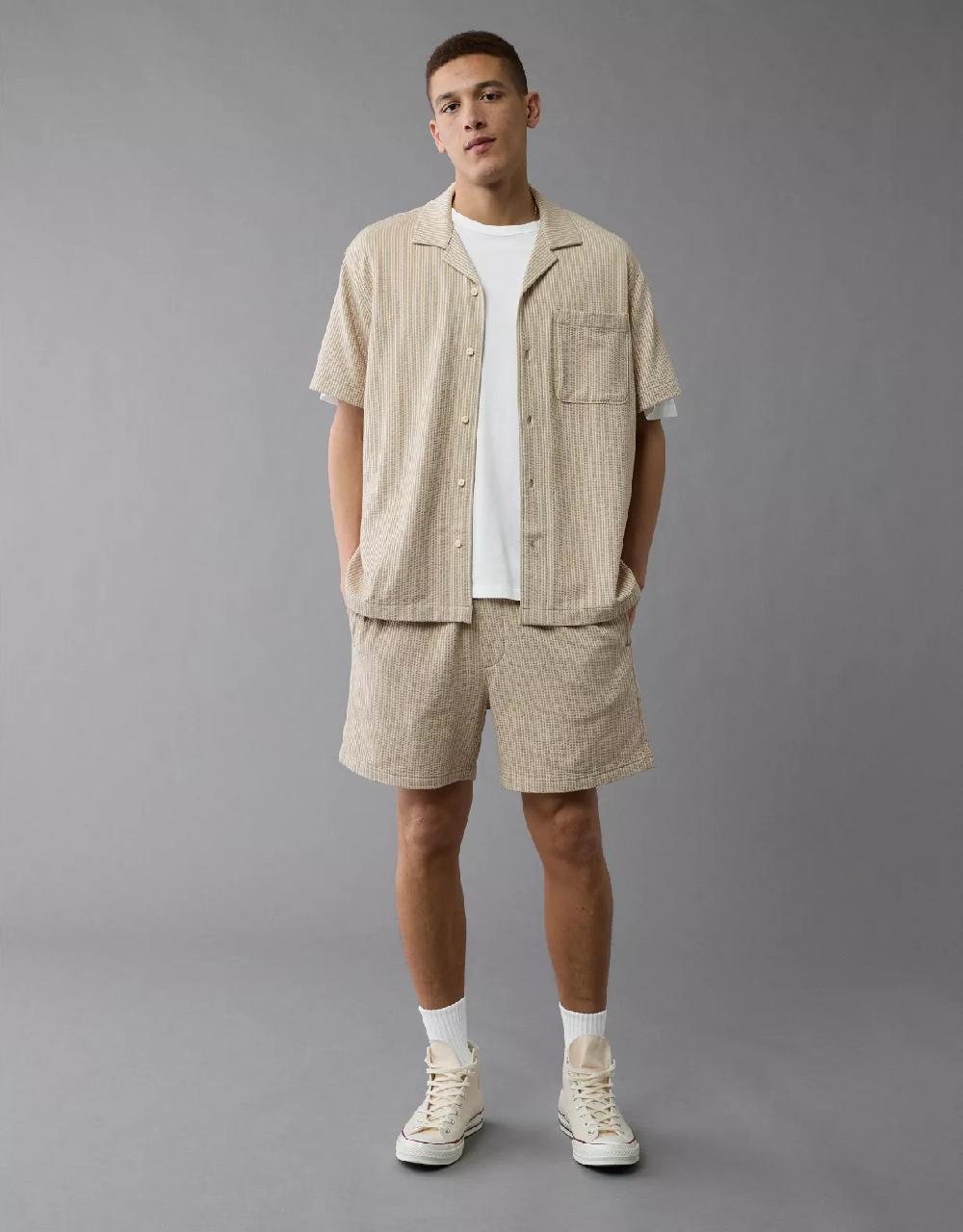 aeo AE 5" Flex Knit Striped Trekker Short