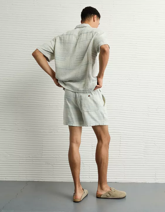 Aeo AE 5" Textured Striped Lived-In Trekker Short