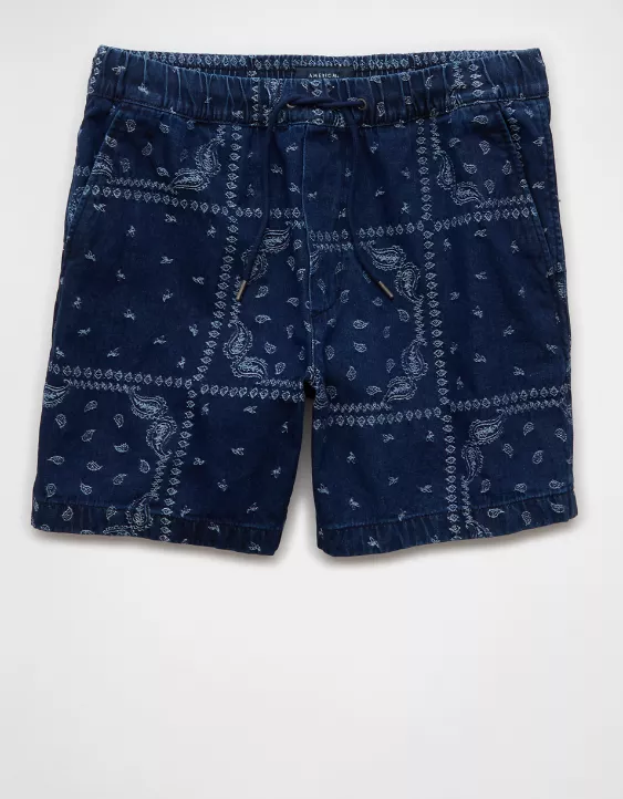 Aeo AE 7" Bandana Lived-In Trekker Short