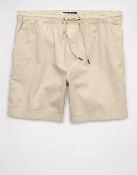 Aeo AE 7" Flex Linen-Blend Trekker Short
