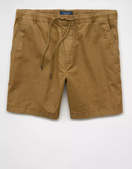 Aeo AE 7" Flex Linen-Blend Trekker Short