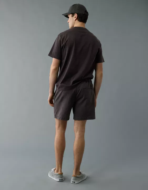 Aeo AE 7" Flex Linen-Blend Trekker Short