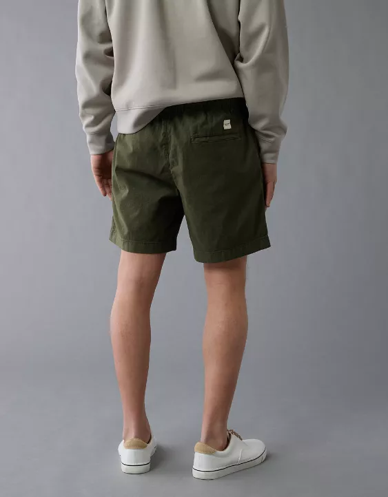Aeo AE 7" Flex Linen-Blend Trekker Short