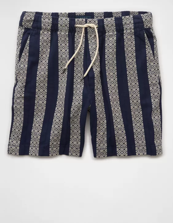 Aeo AE 7" Textured Striped Lived-In Trekker Short