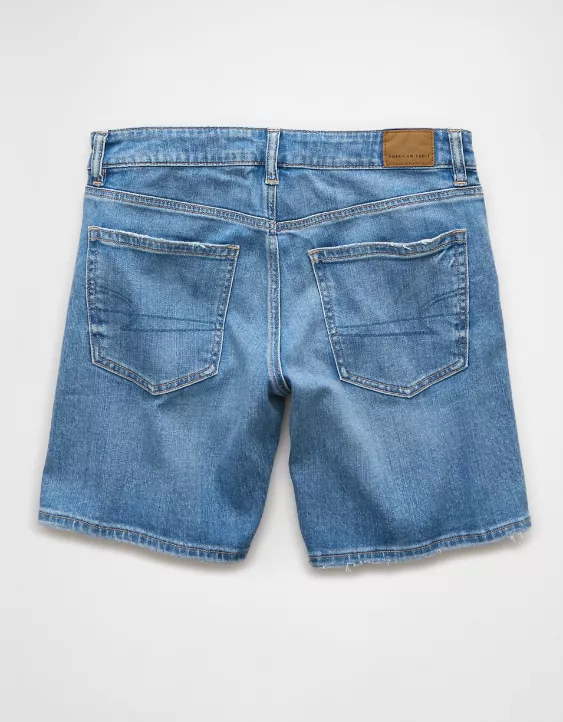 Aeo AE 8" Dreamy Drape Stretch Low-Rise Baggy Jort