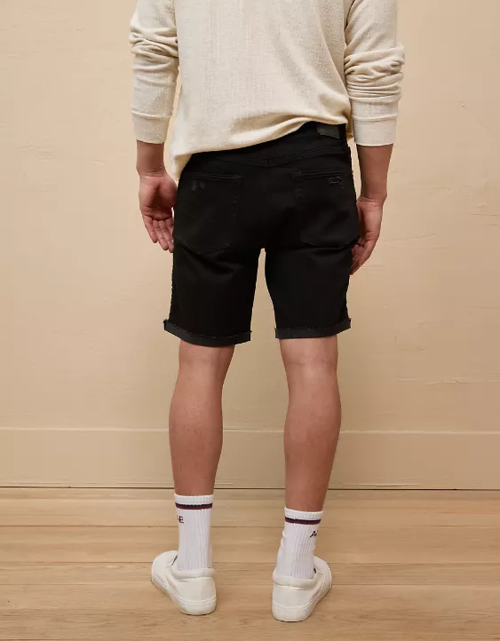 Aeo AE 9" AirFlex+ Patched Denim Short