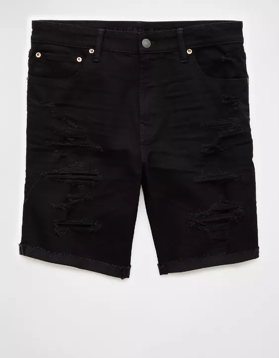 Aeo AE 9" AirFlex+ Patched Denim Short