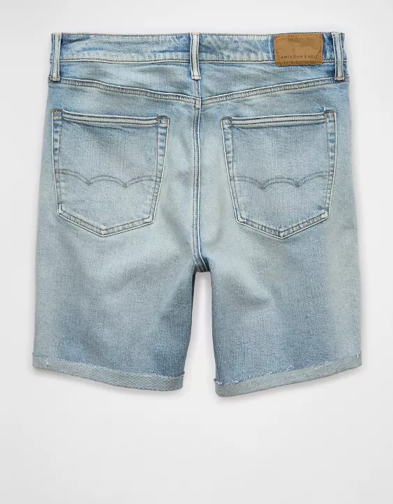 Aeo AE 9" EasyFlex Patched Denim Short