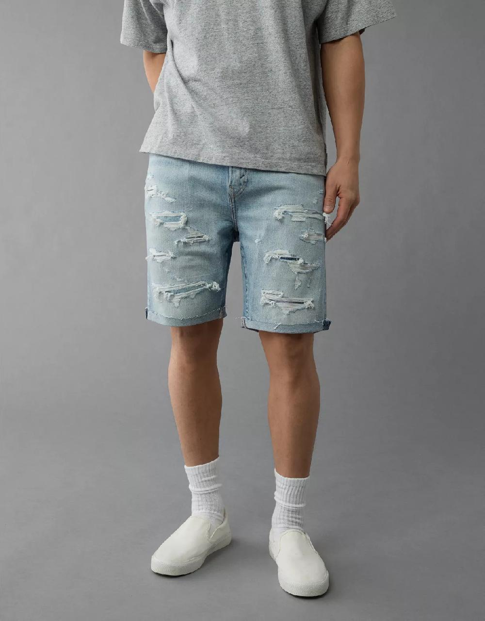 aeo AE 9" EasyFlex Patched Denim Short
