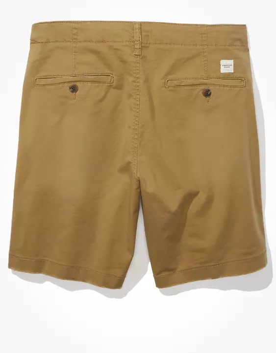 Aeo AE 9" Flex Lived-In Khaki Short