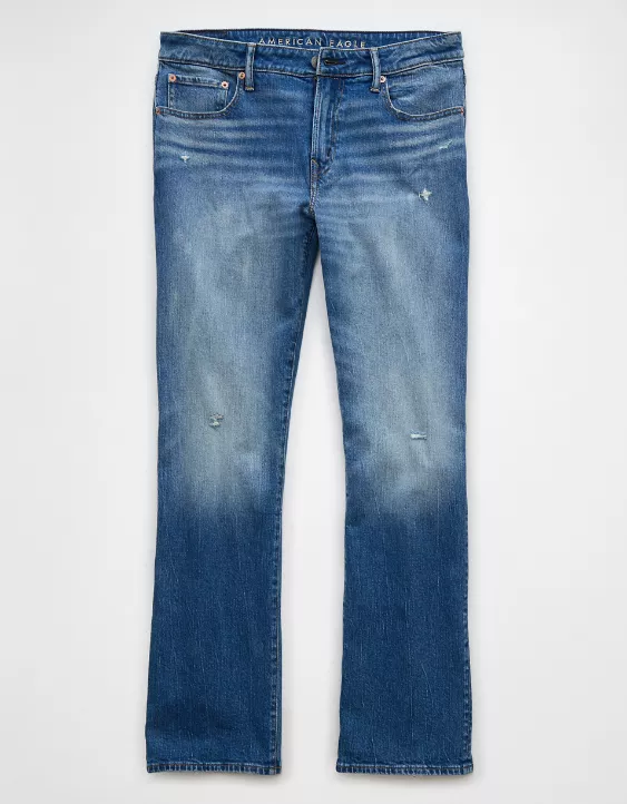 Aeo AE AirFlex+ Distressed Original Bootcut Jean