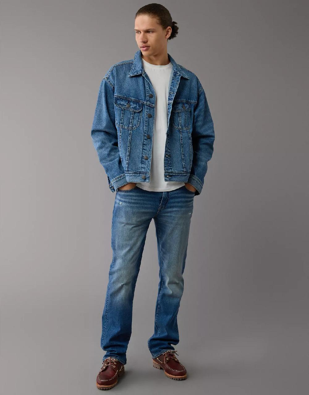 aeo AE AirFlex+ Distressed Original Bootcut Jean