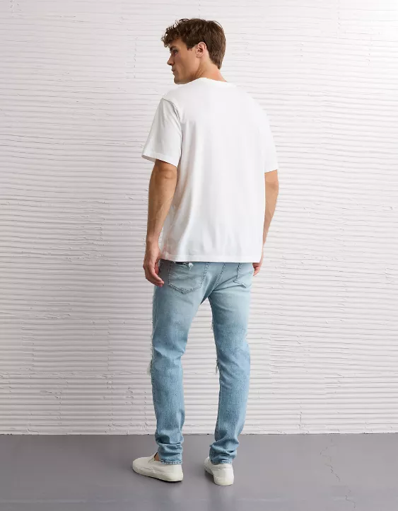 Aeo AE AirFlex+ Patched Athletic Fit Jean
