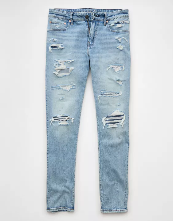 Aeo AE AirFlex+ Patched Athletic Fit Jean