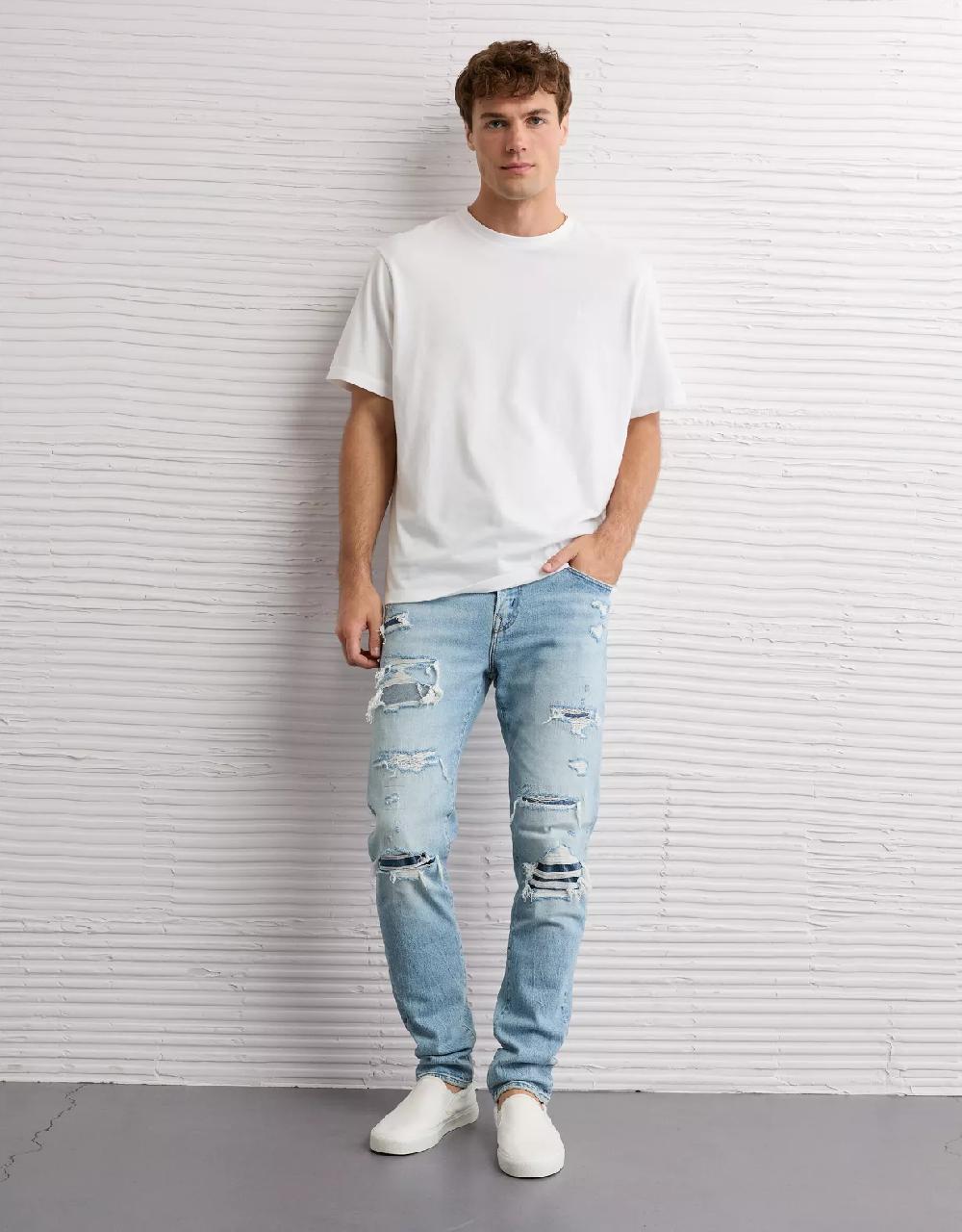 aeo AE AirFlex+ Patched Athletic Fit Jean