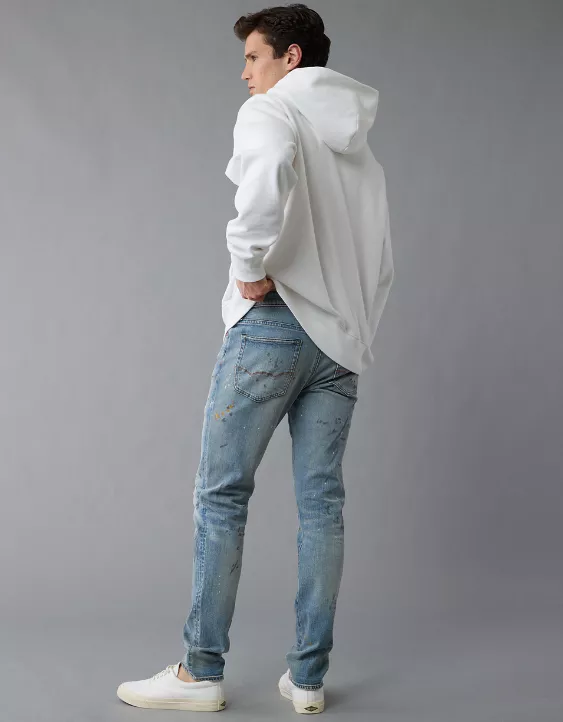 Aeo AE AirFlex+ Patched Athletic Skinny Jean