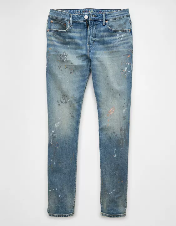 Aeo AE AirFlex+ Patched Athletic Skinny Jean