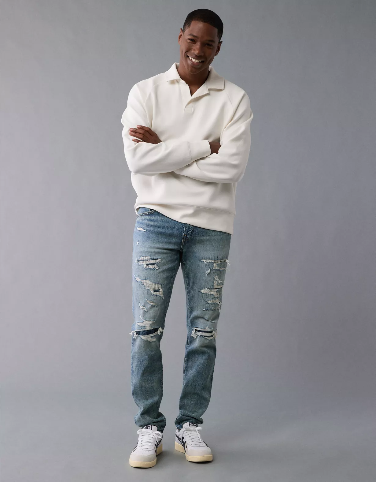 aeo AE AirFlex+ Patched Athletic Skinny Jean