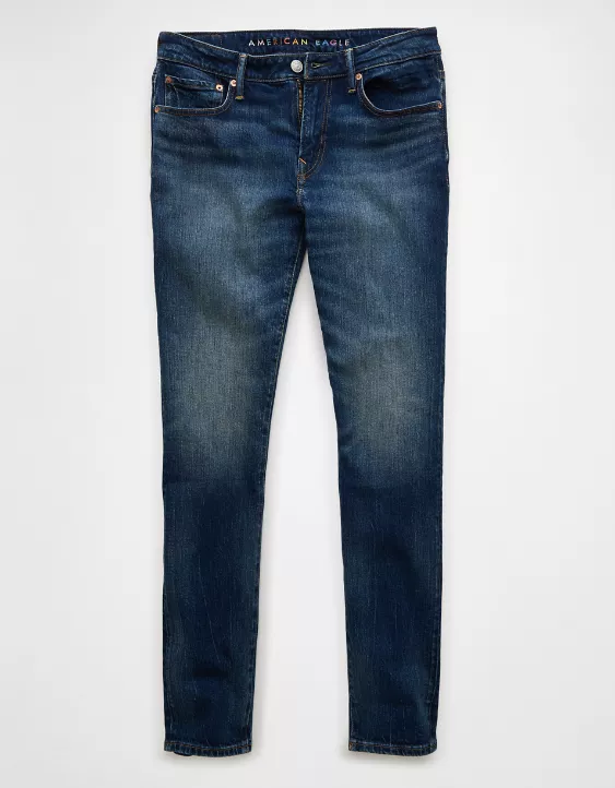 Aeo AE AirFlex+ Patched Skinny Jean