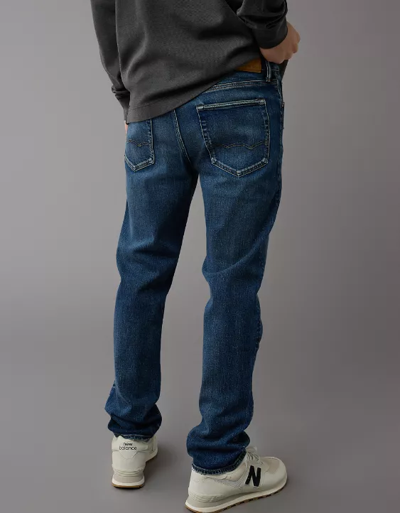 Aeo AE AirFlex+ Ripped Slim Straight Jean