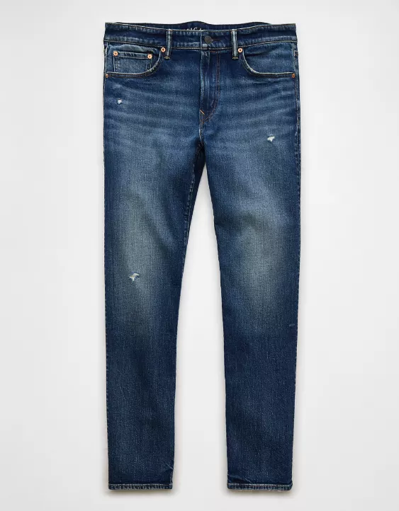 Aeo AE AirFlex+ Ripped Slim Straight Jean