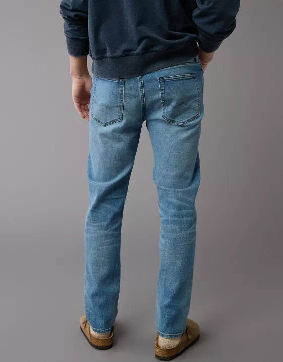 Aeo AE AirFlex+ Ripped Slim Straight Jean