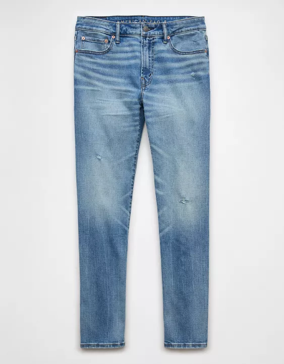 Aeo AE AirFlex+ Ripped Slim Straight Jean
