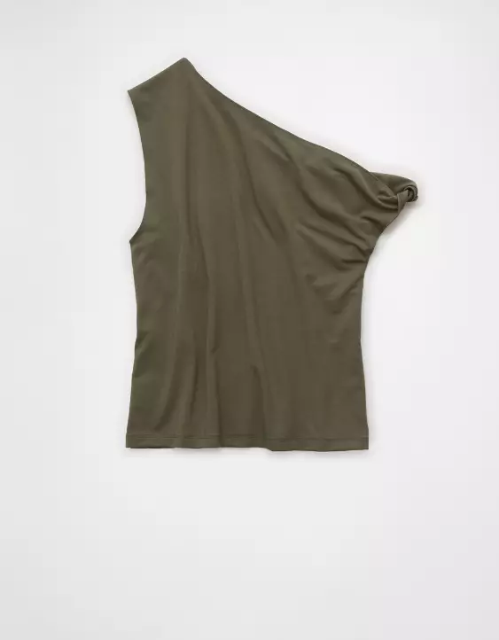 Aeo AE Asymmetrical Twist Shoulder Tank Top