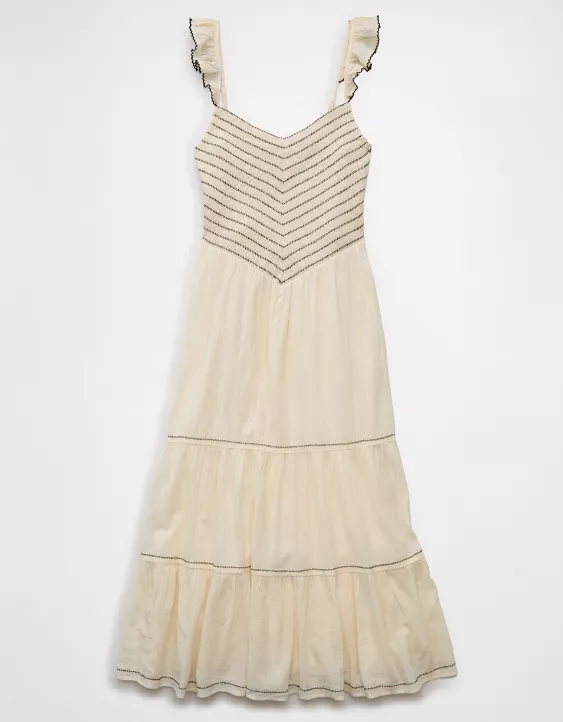 Aeo AE Bella Flutter Sleeve Midi Dress